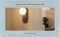 Dimmable wood wall sconce bedroom