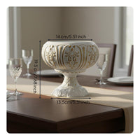 Embossed Metal Planter Luxury Feel Vintage Design Flower Pot Versatile Decor