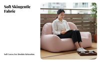 Nordic Design Oversized Bean Bag Sofa Space Saving Floor Seating for Apartment Dwellers, Adults, Bedroom, Lounging, Living Room, perusing corner