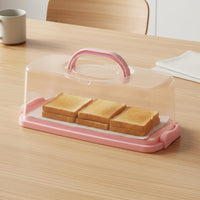 Rolled Roll Storage Box Reusable Rectangular Cake Container for Kitchen, Parties