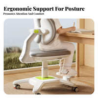 Ergonomic Student Posture Chair Height Adjustable Ergonomic Splitsupport Structure Chair Stable Base Non-Slip Foot Pads