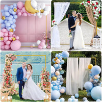 Metal Square Arch Stand for Wedding Decoration, Iron Frame, Gold Color