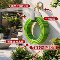 加厚不锈钢水管挂架免安装直接挂水龙头不生锈收节省空间水管收纳.