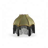 Lamp Shade with Fringe Trim Soft Light Cover Warm for Bedroom
