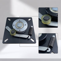 360 Degree Rotation Swivel Chair Base with Mounting Plate Easy Installation Swivel Chair Base with Mount Plate Sturdy Low-Profile for DIYers