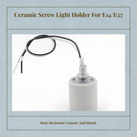 E14 to E27 ceramic heat adapter