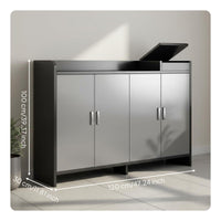 Shoe Storage Cabinet with Doors Dust-Protected Design Shoe Storage Cabinet Large Capacity for Apartment Dwellers, Homeowners, Corridor, Hallway