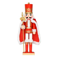 Wooden Nutcracker Standing Nutcracker Figurine Collectible Statue for Entryway, Window Display