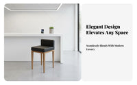 Upholstered Low-Back Stool Modern Design Commercial Furniture Sturdy