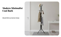 Freestanding Multihanger Rack Stable Base Garment Stand Easy Assembly for Renters