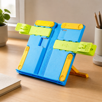 Foldable Frosted Reading Stand for Books and Tablets, Portable Desktop Book Holder for Students