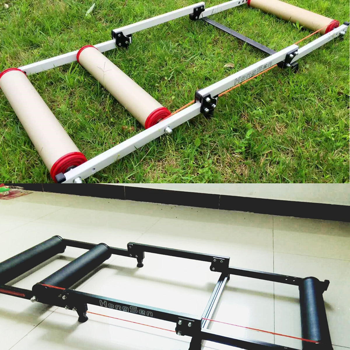 Gold Bicycle Trainer Roller for Mountain Bikes Indoor Training Stand