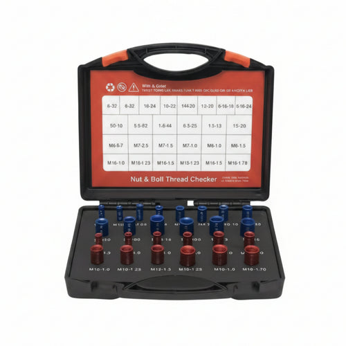 26 Pieces Nut and Bolt Thread Checker Comprehensive for Workshop, Garage