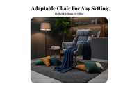 Upholstered Armchair with Footrest Reclining Rearrest Upholstered Recliner with Footrest Luxuriously Padded Paddinging Padded