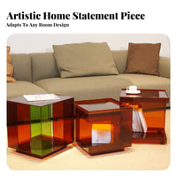 Wheeled C-Table Multi-Functional Household Furniture Space-Saving Design