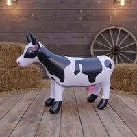 4 Pieces Inflatable Cow Quick Inflation Inflatable Dairy Cow for Farm Event