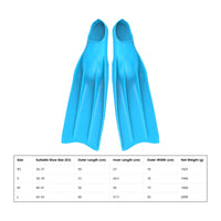 Freediving Fins High Propulsion Efficiency Long Blade Fins Foot Enclosing Pocket Water Chamber Athletic Gear for Freedivers, Snorkelers, Snorkeling