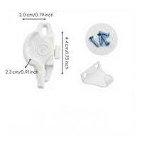 Sliding Pane Lock, Aluminum Alloy Half-Moon Lock, kid protection, Easy Installation, Home Security
