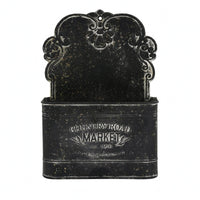 Wall-Mounted Planter Ornate Decorative Wall Basket Sturdy Iron Frame