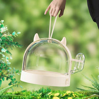 Hamster Carrier Portable Hamster Cage, Hard Travel Hamster Cage with Handle, Breathable Small Animal Travel Case for Outdoor Adventures