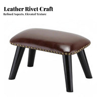 Studded Padded Stool American Aesthetic Small Bench Sturdy Legs for Children