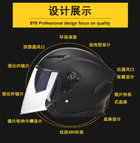 Half-Style Motorcycle Helmet with Sun Visor for Adults