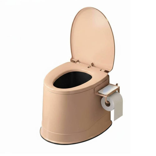 Bedside Commode with receptacle Supportive Armrests Mobility Aid Sturdy Construction