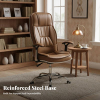 Highspine Reclining Chair with Footrest Height Adjustable Computer Seat Support sturdy Duty for Students, Study Room