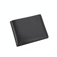 Large Capacity Bifold Carbon Fiber Wallet ID Window Men's Bifold Wallet Personal Accessory