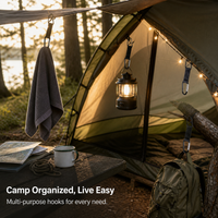 Outdoor Camping Backpack Hook Strap Multi-purpose Carabiner Storage Hanger