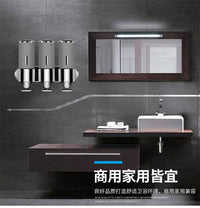 Stainless Steel Wall-Mounted Manual Soap Dispenser for Bathroom, Hotel, Shower Gel