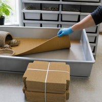 Disposable Corrugated Cardboard Reptile Terrarium Liners for Leopard Geckos, Medium/Large, Thickened Absorbent Pads