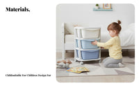 Multi-Tier Shelf with Bins Large Capacity Storage Center with Bins and Shelves