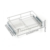 Pull-out Cabinet Basket Metal Under Sink Organizer Exposed-frameFrame