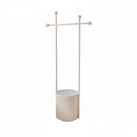 Integrated Nightstand and Coat Rack Multifunctional Design Bedside Cabinet