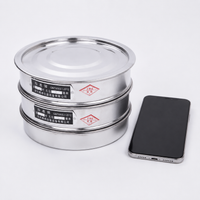 Test Sieve Stainless Steel 20cm, Laboratory Analytical Sieve for Particle Analysis, Vibrating Sieve for Accurate Analysis, Sieve for Raw Materials & Granule Size