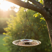 Hanging Bird Feeder Decorative Outdoor Decor Waterproof Coating for Patio