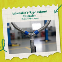 Stainless steel Y exhaust adapter