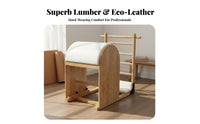 Core Strengthening Pilates Ladder Barrel High-Density Foam Padding Pilates Arc Barrel Adjustable Wood Exercise Ladder Ergonomic Design for Stretching Lovers, Postpartum Women, Office Workers, Gym, Rehabilitation Center, Living Room