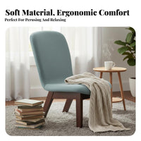 Sleek Single Sofa Comfortable Design Upholstered Single Sofa for Readers