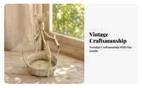 Bird Finial Planter Holder Rustic Vintage Crown Arch Planter Holder Arched Frame