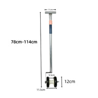 Hose Handling Tool Telescoping Wheel Rolling System Labor-Saving for Garden
