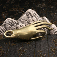Brass Buddha Hand Ornament Solid Copper Hand Piece