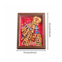 Tabletop Framed Artwork Housewarming Gift Shadow Box Decor for Tea Room