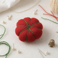 Sewing Pincushion Whimsical Pumpkin Segments Soft PP Cotton Cloth Holder Dual Purpose Storage Creative Pin Organizer Suitable for Dressmaking Home Travel