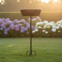 Garden Bird Bath Feeder Easy to Install Outdoor Decor Heavy Duty for Yard, Patio