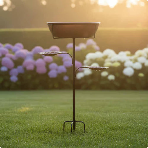 Garden Bird Bath Feeder Weatherproof Leaf Bird Bath Heavy Duty Outdoor Decor for Patio