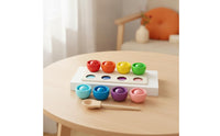 Child-Centered Color Matching Toy with Cups Cognitive Color Sorting Balls Educational Balls in Cups Interactive for Preschoolers
