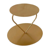 Cake Stand with Heart Frame Reusable Two-Tier Dessert Display Stand Elegant