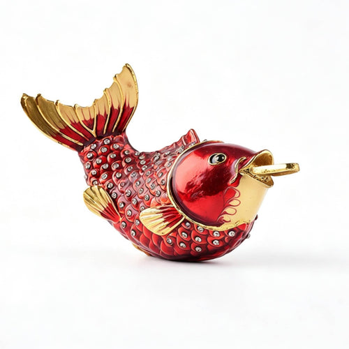 Aquatic Figurine with Rhinestones Decorative Ornament Shiny